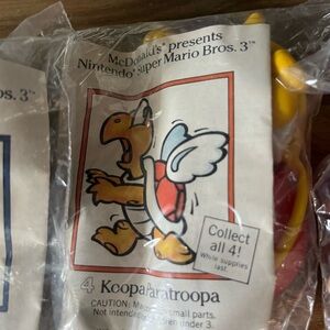 1989 McDonald's Nintendo Mario Brothers toys
New in packages